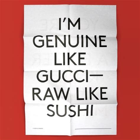 genuine like gucci raw like sushi|RAW Lyrics .